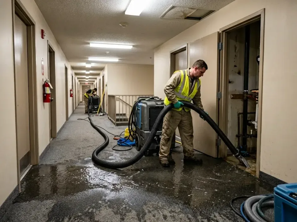 multi-unit-apartment-hallway-f-005 — frequently asked questions, Emergency Burst Pipe Water Extraction & Removal in Juniper…